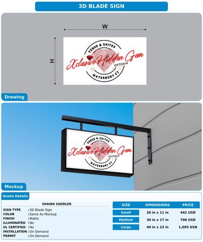 CUSTOM MOCKUP SIGN FOR Shaina Saddler