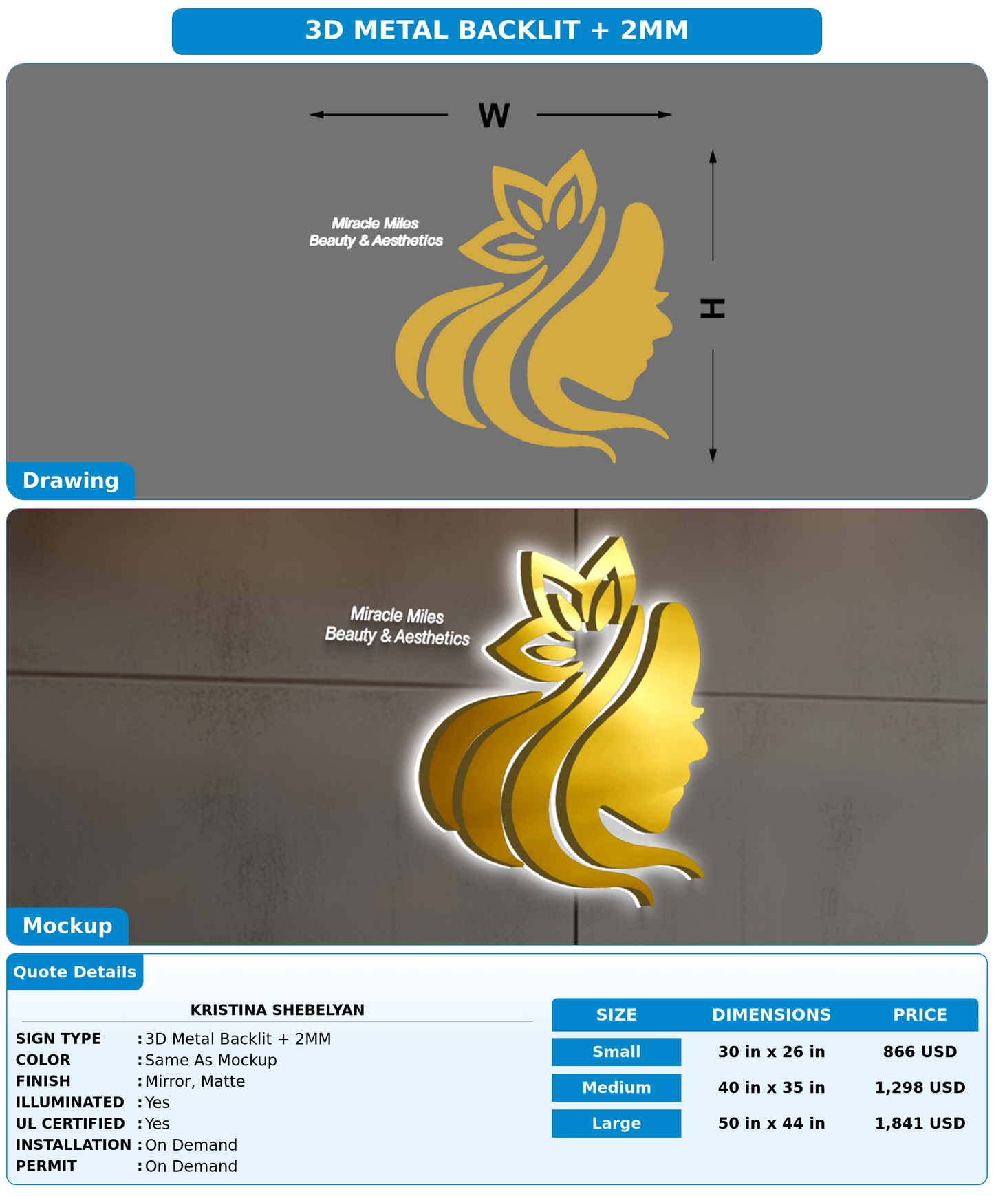 CUSTOM MOCKUP SIGN FOR kristina shebelyan