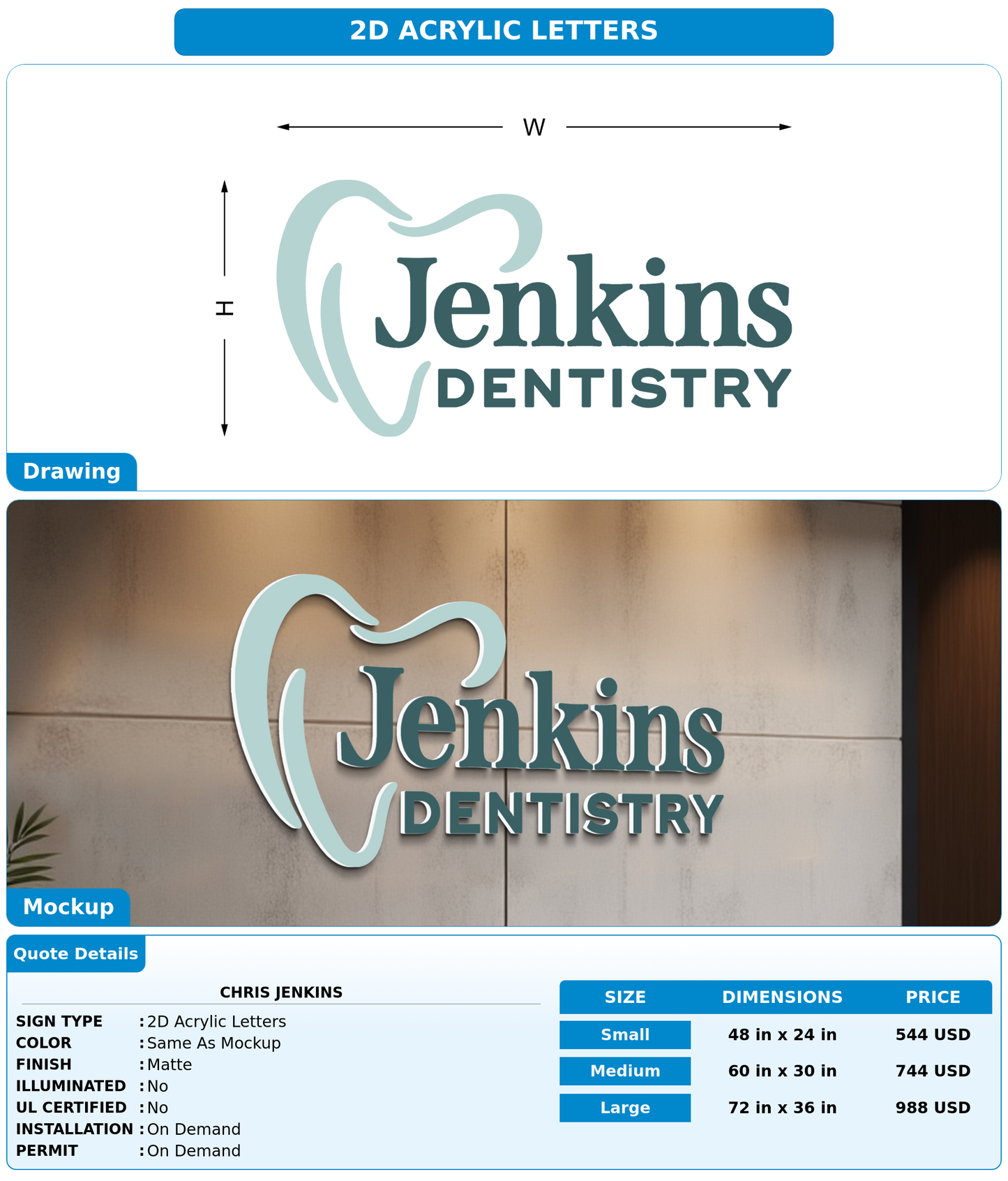 CUSTOM MOCKUP SIGN FOR Chris jenkins