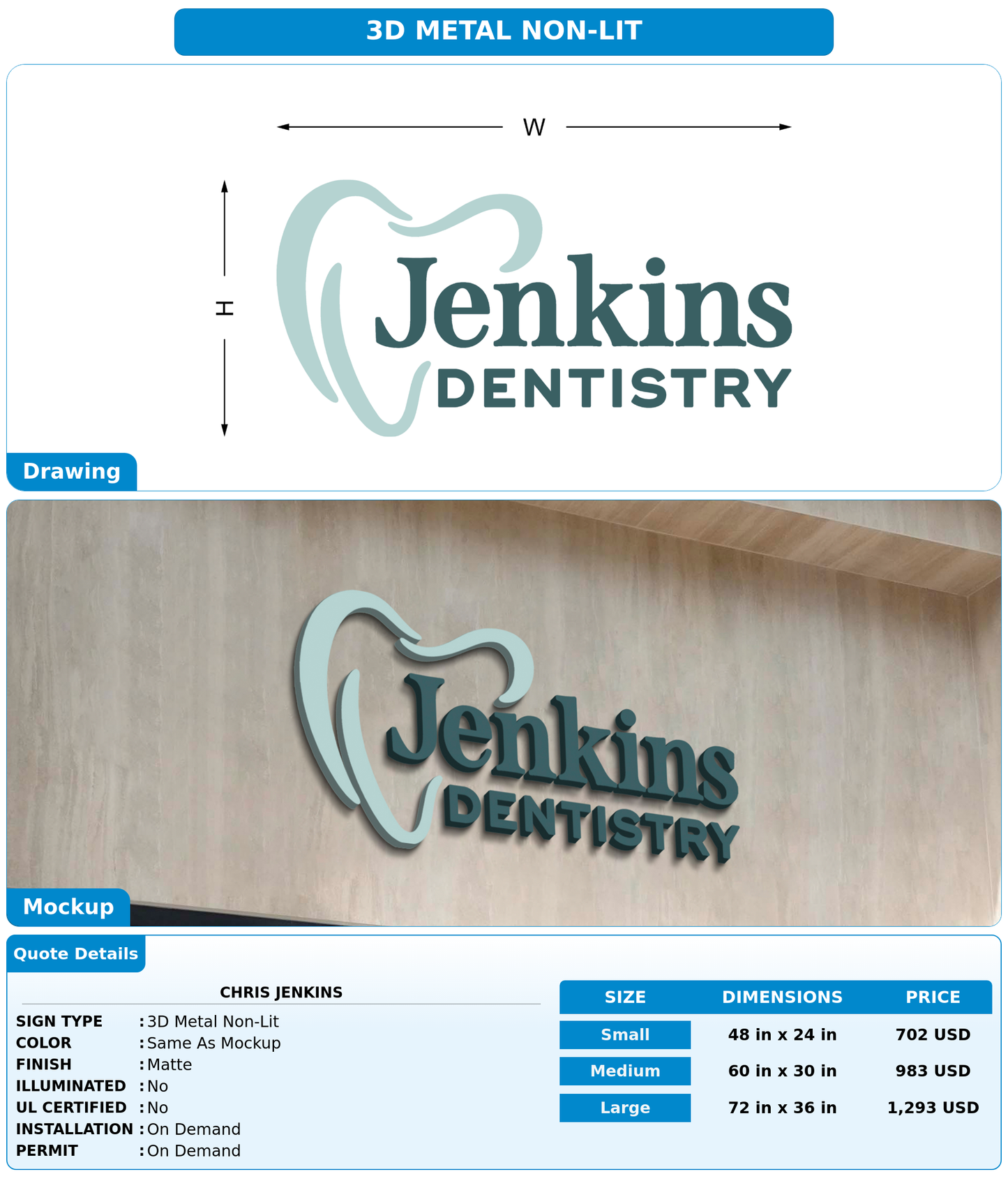 CUSTOM MOCKUP SIGN FOR Chris jenkins