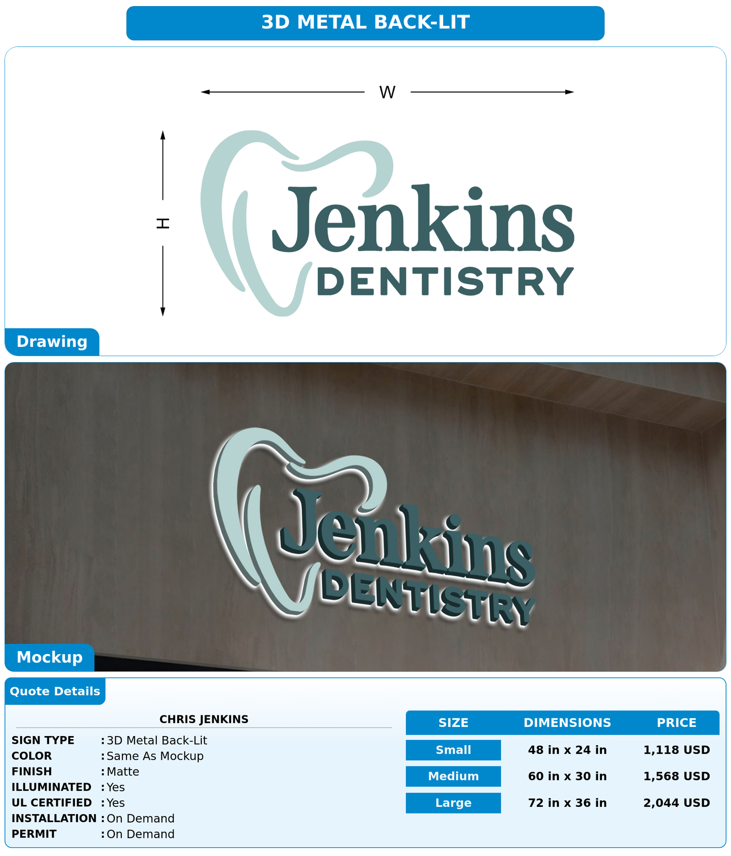 CUSTOM MOCKUP SIGN FOR Chris jenkins