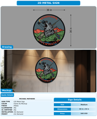 CUSTOM MOCKUP SIGN FOR Michael Mathews