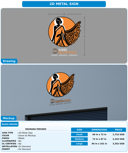 CUSTOM MOCKUP SIGN FOR Rezwana Perveen