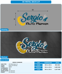 CUSTOM MOCKUP SIGN FOR Sergio Chanquin