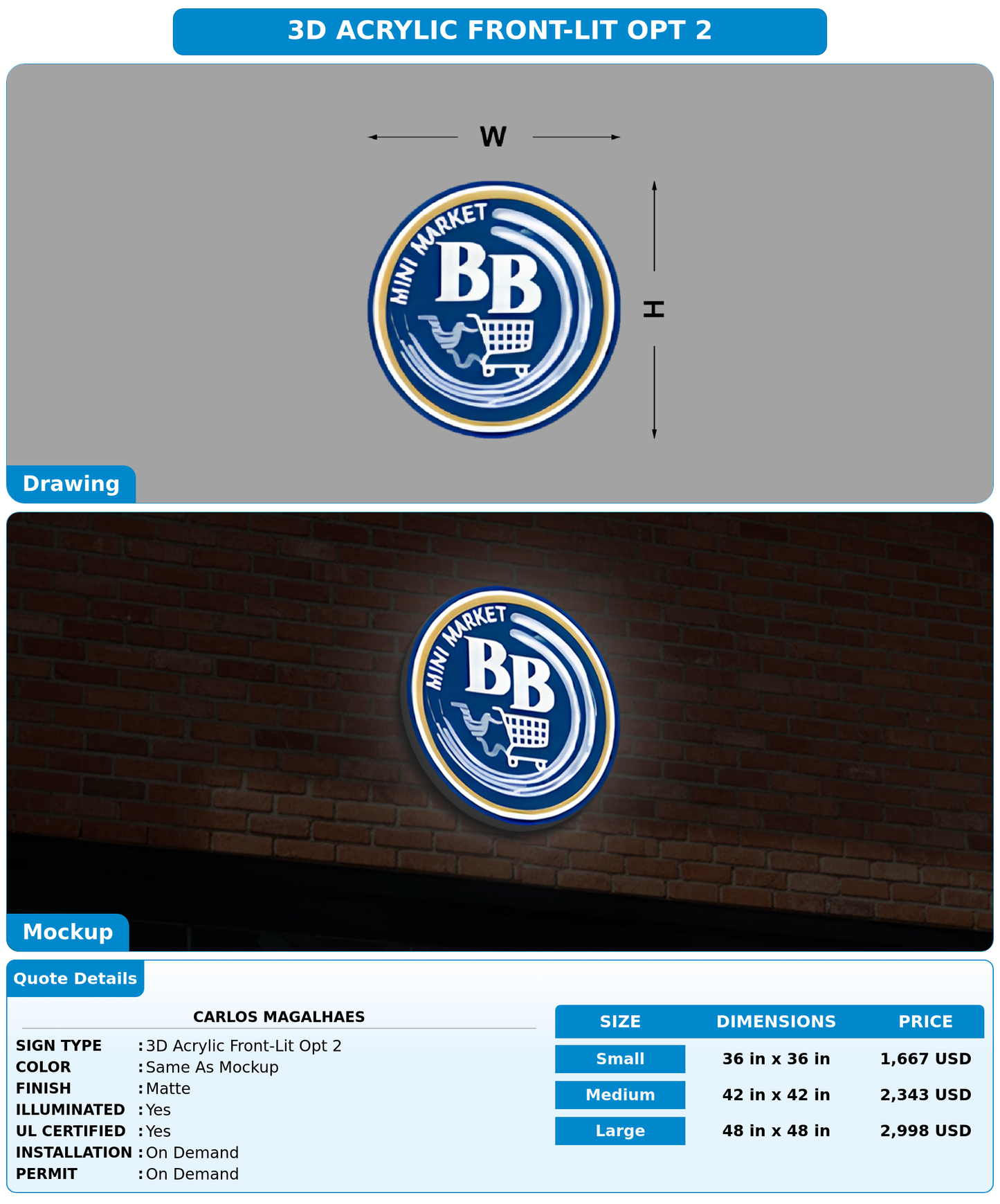CUSTOM MOCKUP SIGN FOR Carlos Magalhaes