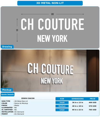 CUSTOM MOCKUP SIGN FOR Edwin Chacon