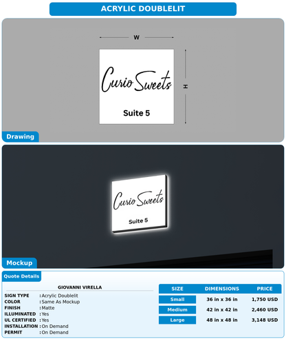 CUSTOM MOCKUP SIGN FOR Giovanni Virella