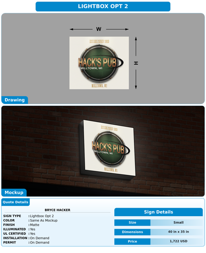 CUSTOM MOCKUP SIGN FOR Bryce Hacker