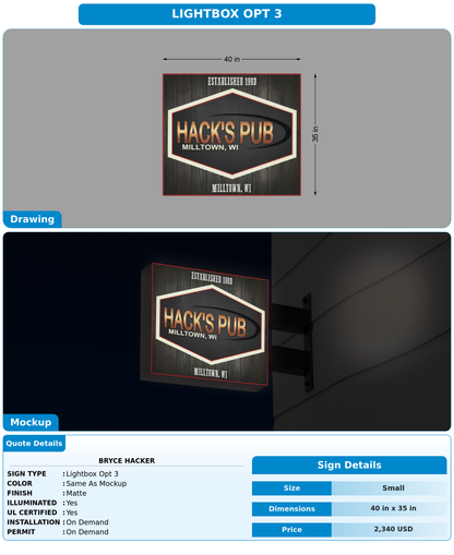 CUSTOM MOCKUP SIGN FOR Bryce Hacker