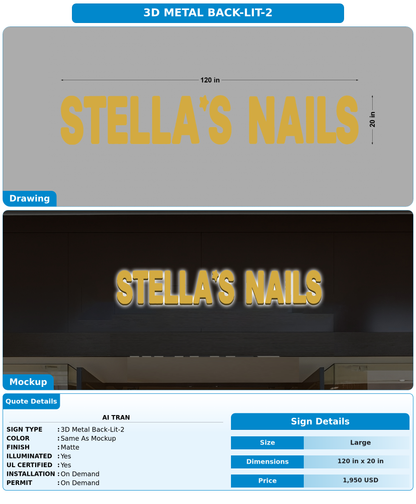 CUSTOM MOCKUP SIGN FOR Ai Tran