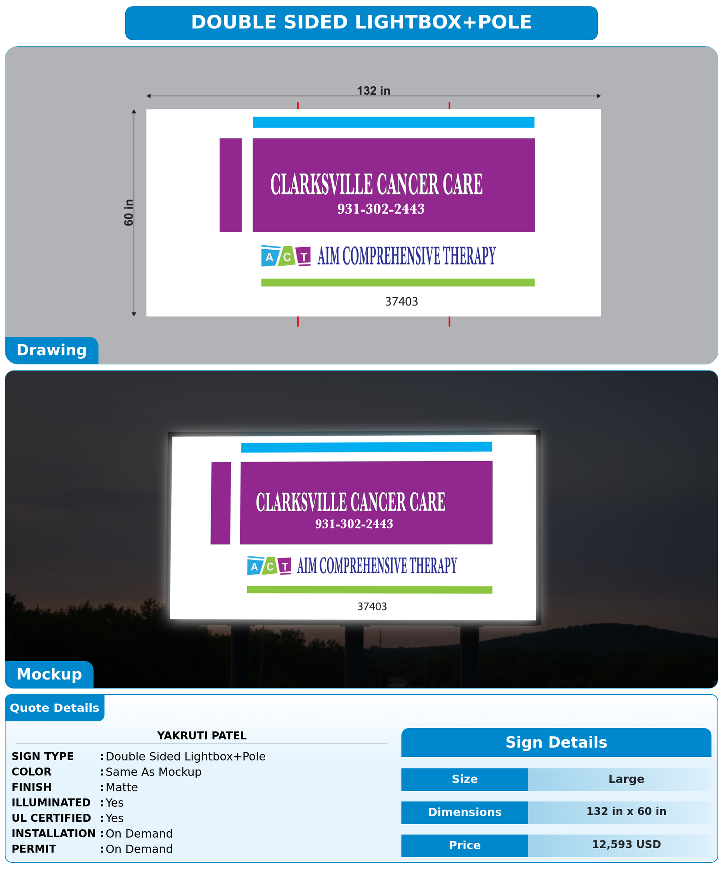 CUSTOM MOCKUP SIGN FOR Yakruti Patel