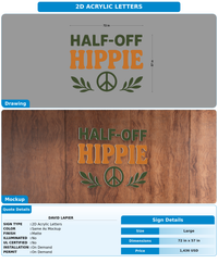 CUSTOM MOCKUP SIGN FOR David Lapier