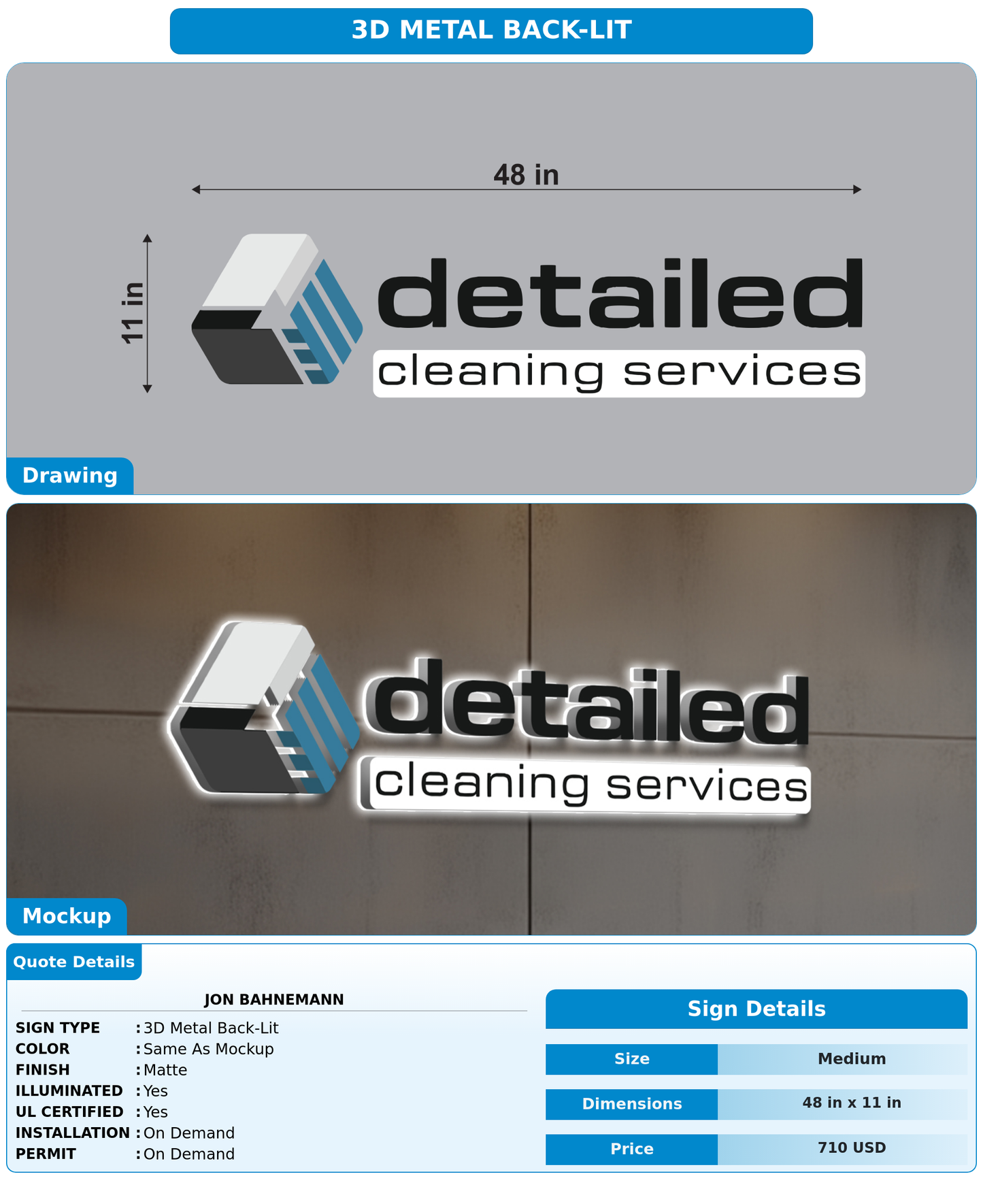 CUSTOM MOCKUP SIGN FOR Jon Bahnemann