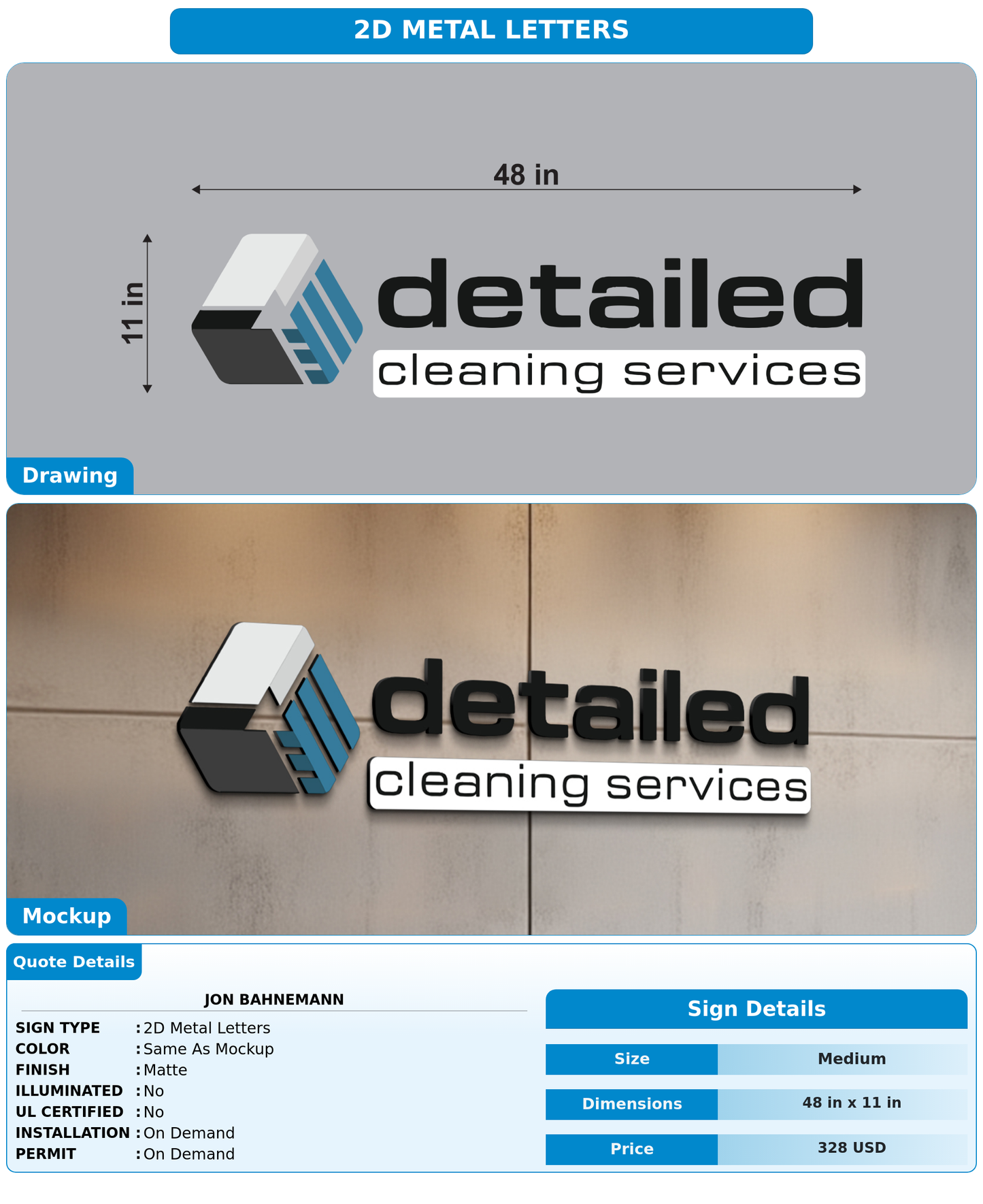 CUSTOM MOCKUP SIGN FOR Jon Bahnemann