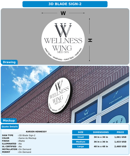 CUSTOM MOCKUP SIGN FOR Karsen Hennessy