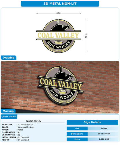 CUSTOM MOCKUP SIGN FOR Carrie Copley