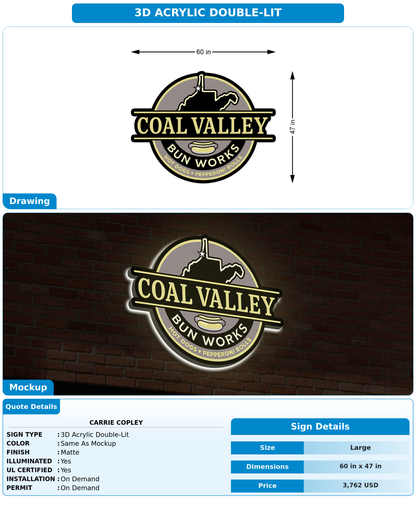 CUSTOM MOCKUP SIGN FOR Carrie Copley