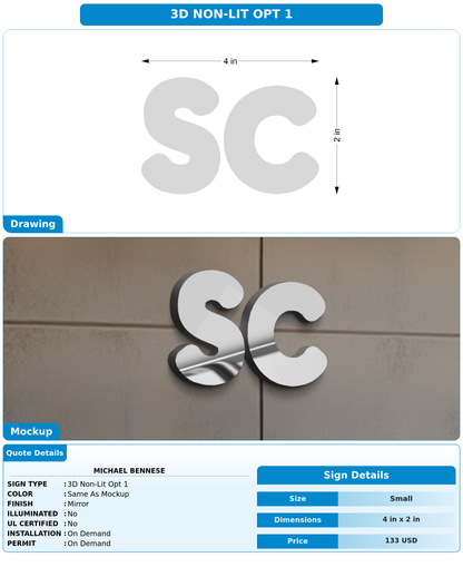 CUSTOM MOCKUP SIGN FOR Michael Bennese