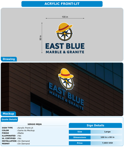 CUSTOM MOCKUP SIGN FOR Sergio Mejia