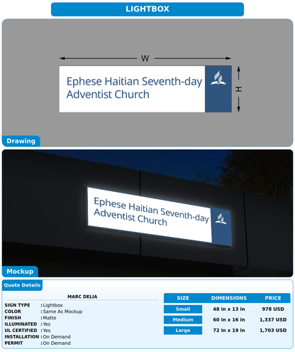 CUSTOM MOCKUP SIGN FOR Marc Delia