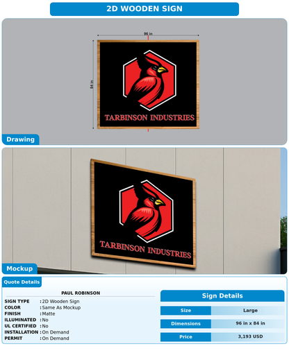 CUSTOM MOCKUP SIGN FOR Paul Robinson