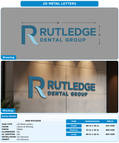 CUSTOM MOCKUP SIGN FOR Erin Rutledge