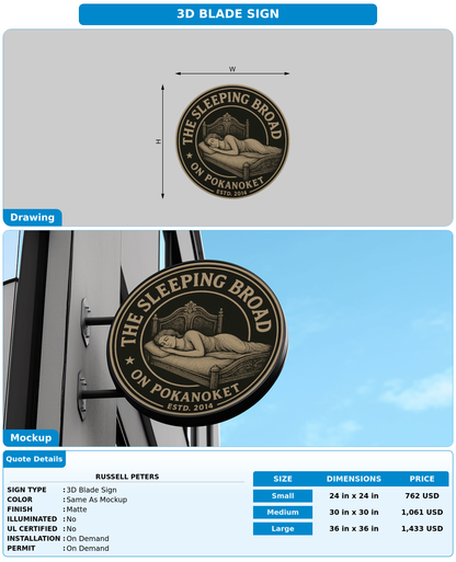 CUSTOM MOCKUP SIGN FOR Russell Peters