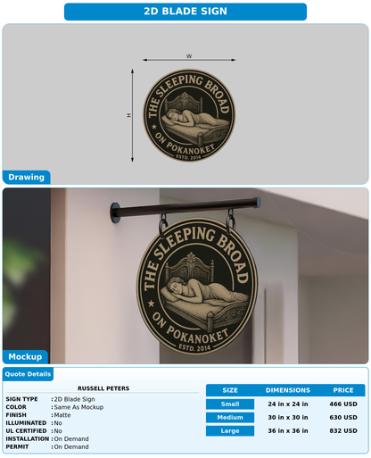 CUSTOM MOCKUP SIGN FOR Russell Peters