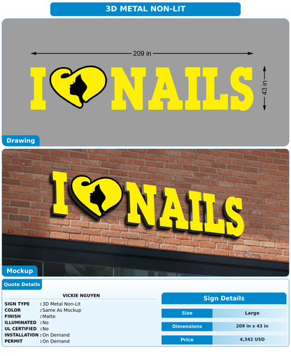 CUSTOM MOCKUP SIGN FOR Vickie Nguyen