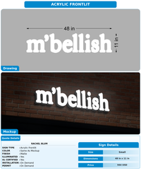 CUSTOM MOCKUP SIGN FOR Rachel Blum