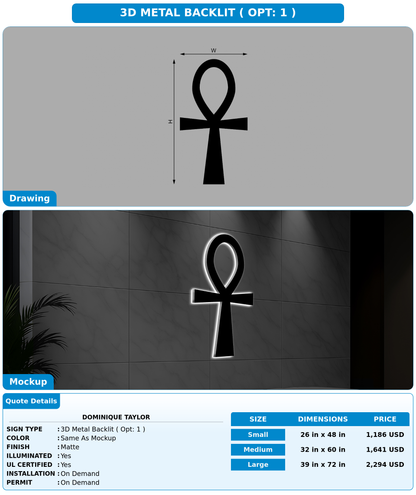 CUSTOM MOCKUP SIGN FOR Dominique Taylor