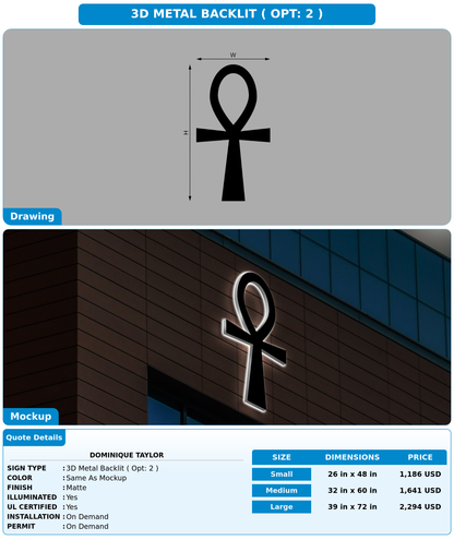 CUSTOM MOCKUP SIGN FOR Dominique Taylor