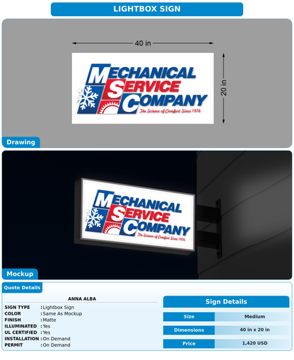 CUSTOM MOCKUP SIGN FOR Anna Alba