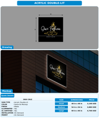 CUSTOM MOCKUP SIGN FOR Onix Cruz