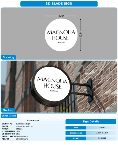 CUSTOM MOCKUP SIGN FOR Megan Kirk