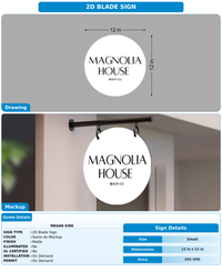CUSTOM MOCKUP SIGN FOR Megan Kirk