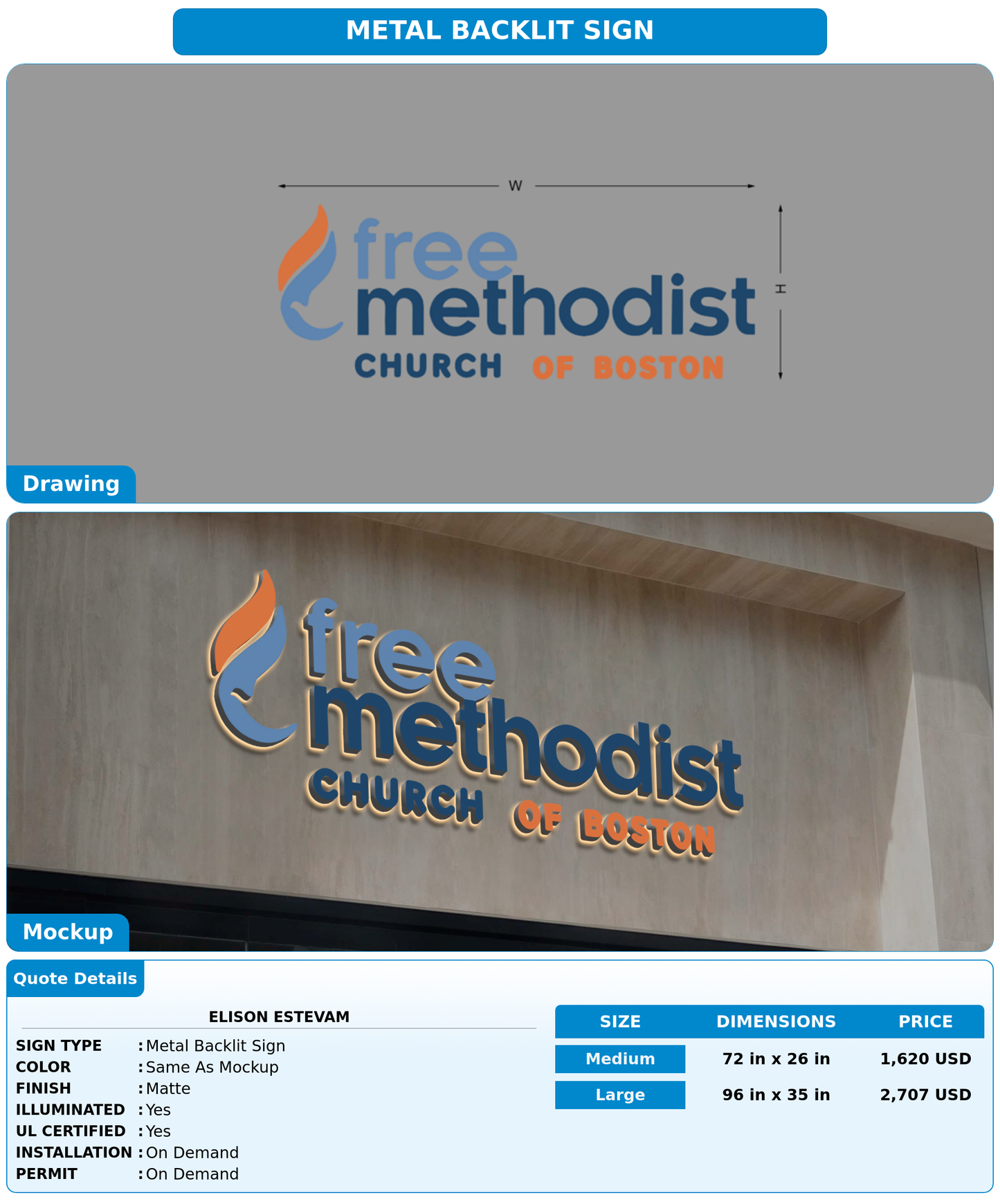 CUSTOM MOCKUP SIGN FOR Elison Estevam