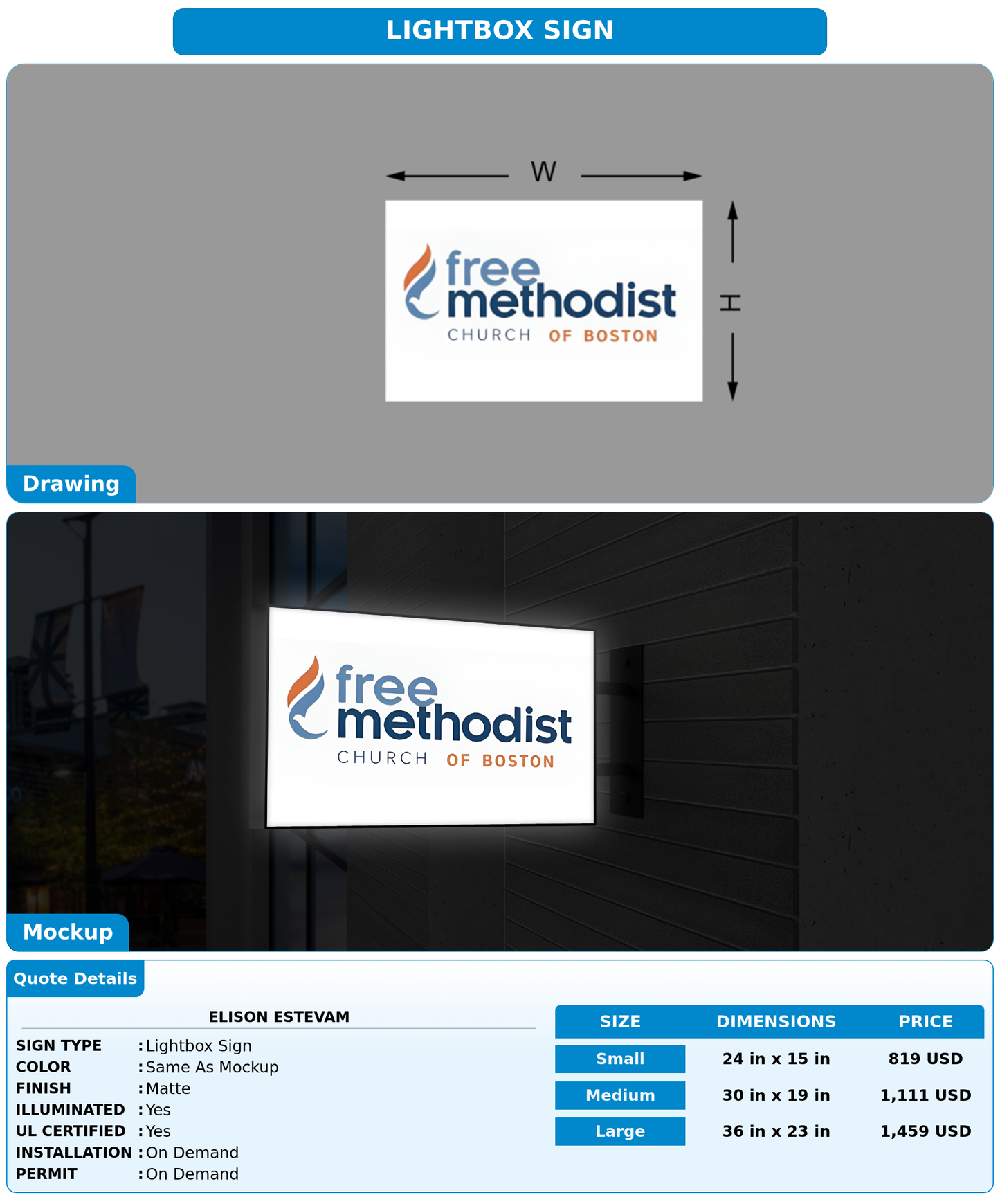 CUSTOM MOCKUP SIGN FOR Elison Estevam