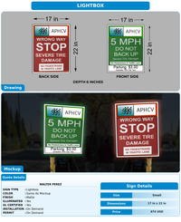CUSTOM MOCKUP SIGN FOR Walter Perez