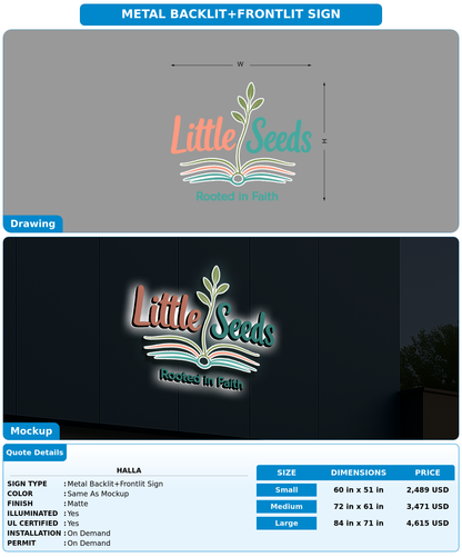 CUSTOM MOCKUP SIGN FOR Halla