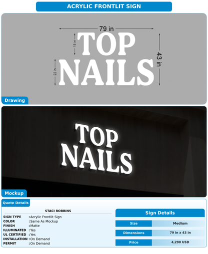 CUSTOM MOCKUP SIGN FOR Staci Robbins