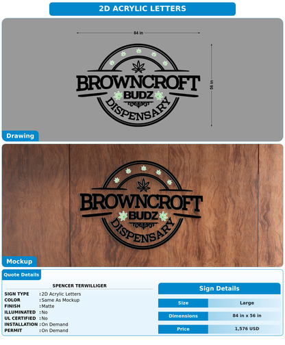 CUSTOM MOCKUP SIGN FOR Spencer Terwilliger
