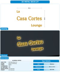 CUSTOM MOCKUP SIGN FOR Alondra Cortes