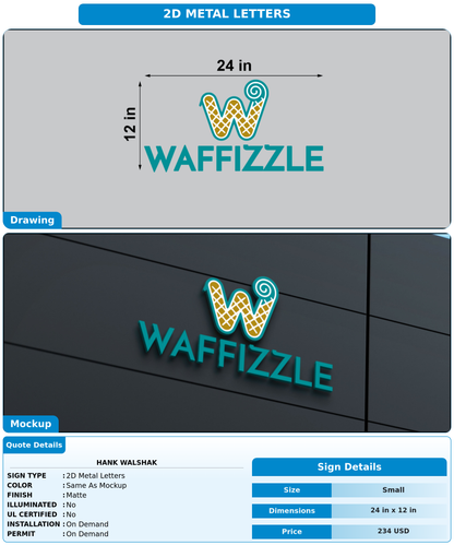 CUSTOM MOCKUP SIGN FOR Hank Walshak