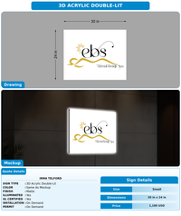 CUSTOM MOCKUP SIGN FOR Irma telford
