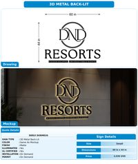 CUSTOM MOCKUP SIGN FOR Derly Dormeus