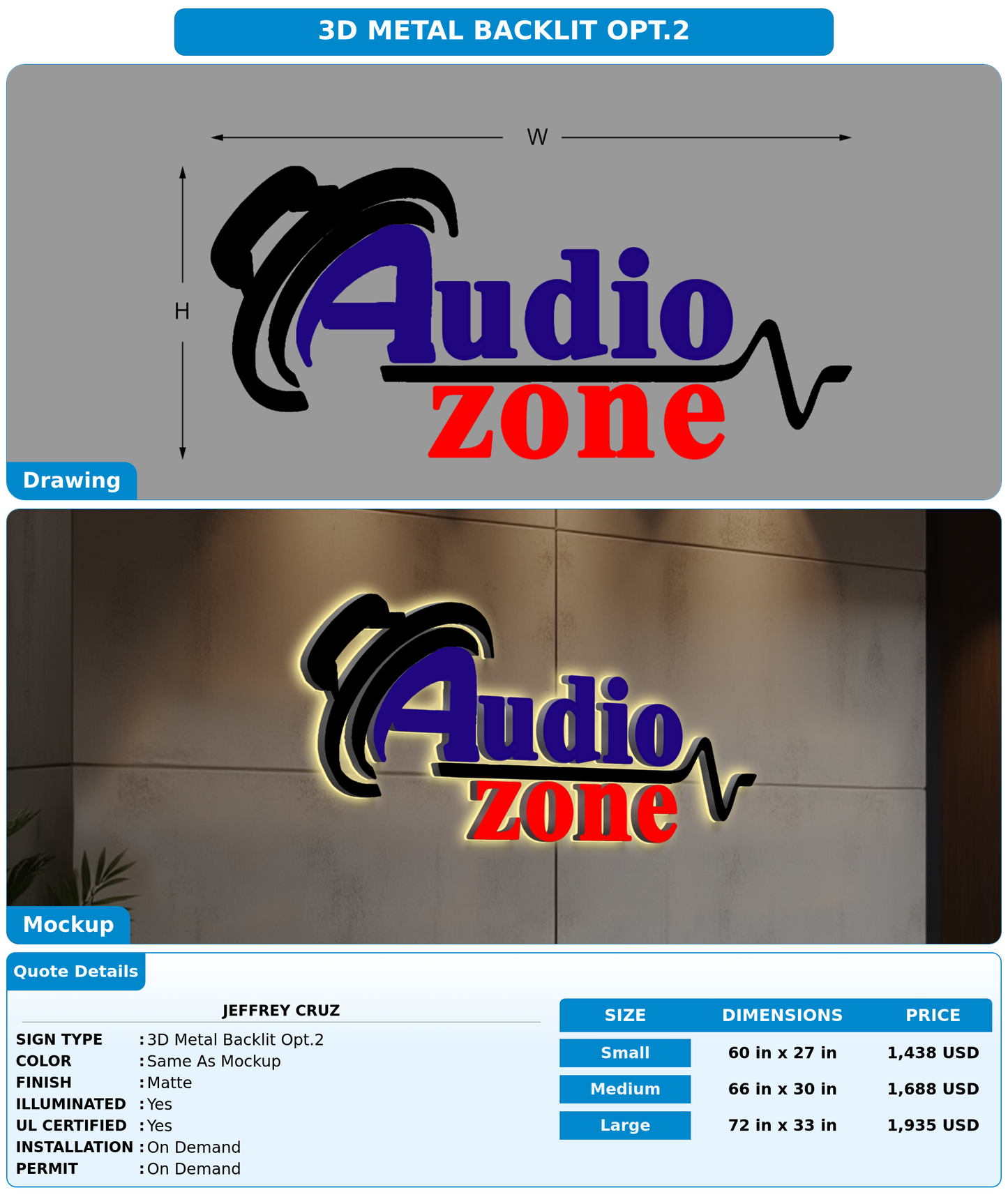 CUSTOM MOCKUP SIGN FOR JEFFREY CRUZ