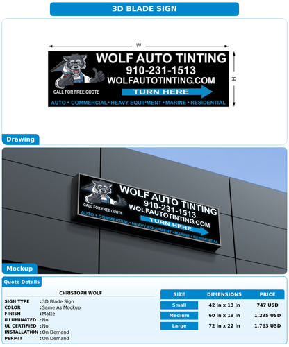 CUSTOM MOCKUP SIGN FOR Christoph Wolf