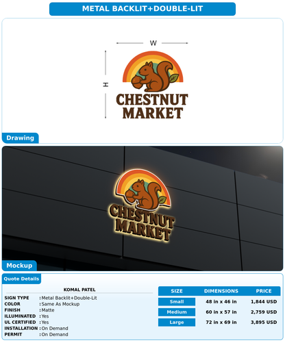 CUSTOM MOCKUP SIGN FOR Komal Patel