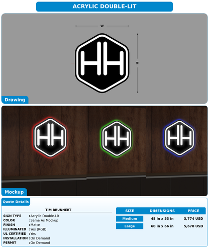CUSTOM MOCKUP SIGN FOR Tim Brunnert